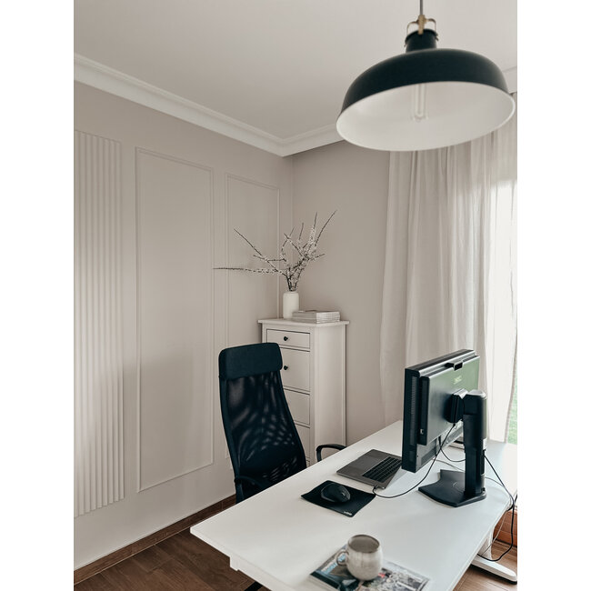 Mardom Decor Curtain profile MD161 LED (92 x 83 mm), length 2 m, HDPS – LED moulding for indirect lighting