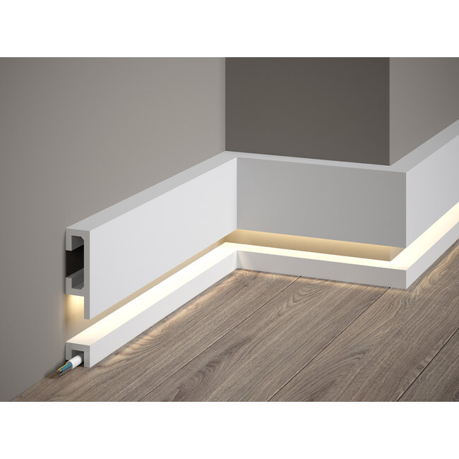 Mardom Decor Plint LED QL019 (80 x 25 mm), lengte 2 m