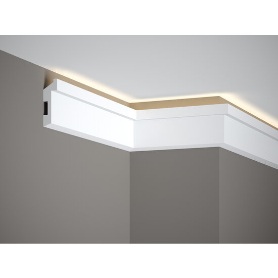 Mardom Decor Skirting MD024 LED  (80 x 27 mm), length 2 m