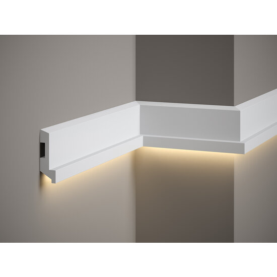 Mardom Decor Skirting MD024 LED  (80 x 27 mm), length 2 m