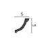 Grand Decor Plafondlijst P920 (50 x 50 mm), polyurethaan, lengte 2 m