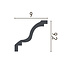 Grand Decor Kroonlijst P855 (90 x 92 mm), polyurethaan, lengte 2 m