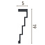 Grand Decor Steps Plafondlijst P886 (190 x 50 mm), polyurethaan, lengte 2 m