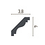 Grand Decor Kroonlijst P829 (40 x 38 mm), polyurethaan, lengte 2 m