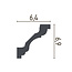 Grand Decor Kroonlijst P819 (64 x 69 mm), polyurethaan, lengte 2 m