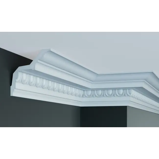 Grand Decor Cornice C755 (130 x 120 mm), polyurethane, length 2 m