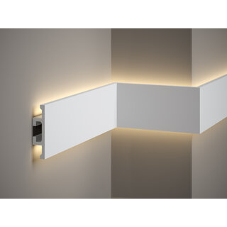 Plint LED QL017 (100 x 25 mm), lengte 2 m