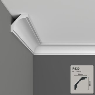 Grand Decor Ceiling moulding P930 (60 x 58 mm), polyurethane, length 2 m