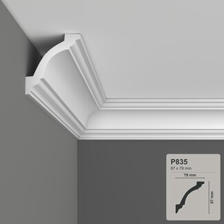 Grand Decor Ceiling moulding P835 (87 x 79 mm), polyurethane, length 2 m