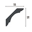 Grand Decor Cornice P936 (55 x 55 mm), polyurethane, length 2 m