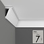 Grand Decor Cornice P881 (85 x 55 mm), polyurethane, length 2 m