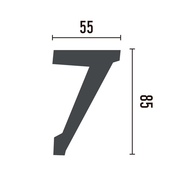 Grand Decor Cornice P881 (85 x 55 mm), polyurethane, length 2 m