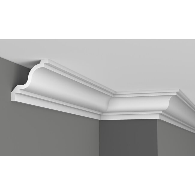 Grand Decor Cornice P855 (91 x 91 mm), polyurethane, length 2 m