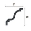Grand Decor Cornice P855 (91 x 91 mm), polyurethane, length 2 m