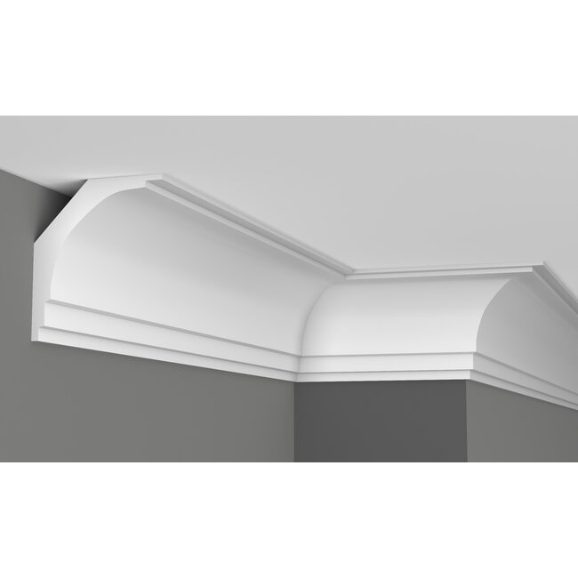 Grand Decor Cornice P907 (123 x 107 mm), polyurethane, length 2 m