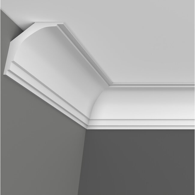 Grand Decor Cornice P907 (123 x 107 mm), polyurethane, length 2 m