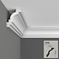Grand Decor Plafondlijst P928 (98 x 79 mm), polyurethaan, lengte 2 m