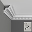 Grand Decor Ceiling moulding C738 (85 x 85 mm), polyurethane, length 2 m