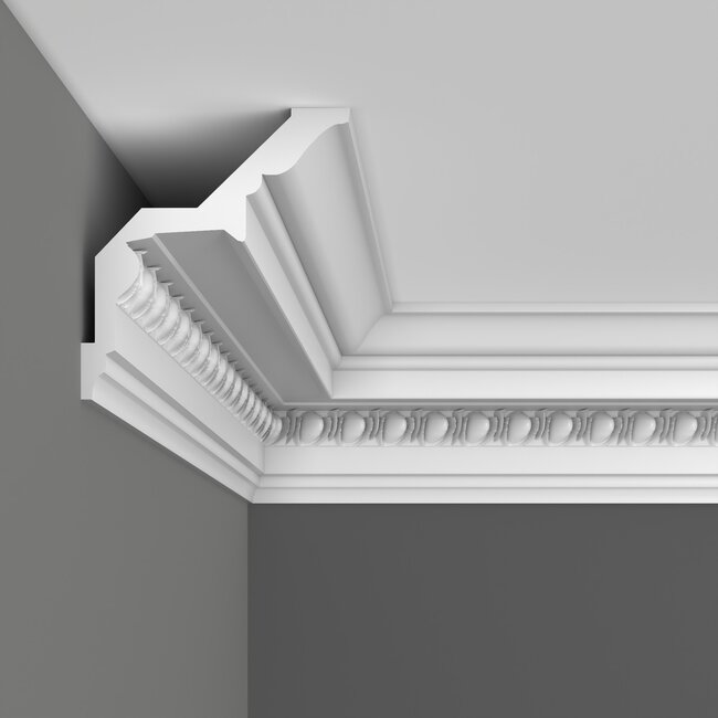 Grand Decor Cornice C755 (130 x 120 mm), polyurethane, length 2 m