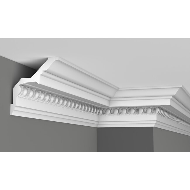 Grand Decor Cornice C755 (130 x 120 mm), polyurethane, length 2 m
