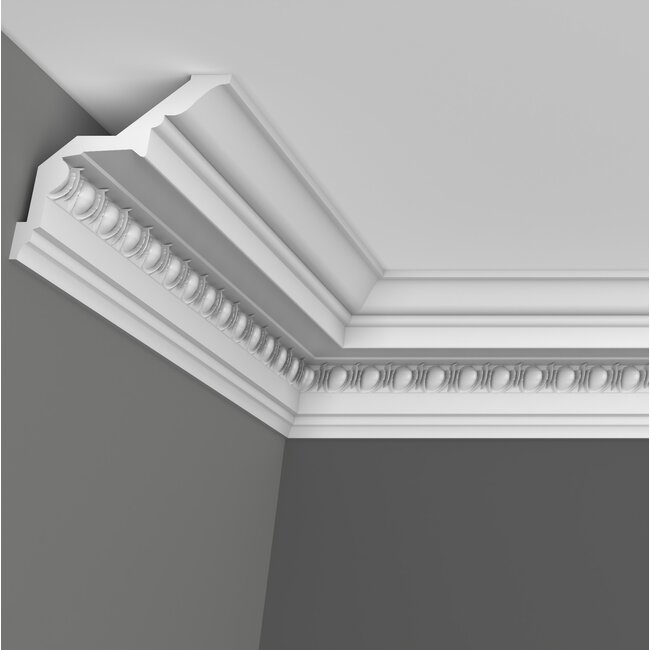 Grand Decor Cornice C755 (130 x 120 mm), polyurethane, length 2 m