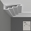 Grand Decor Steps ceiling moulding P886 (190 x 50 mm), polyurethane, length 2 m