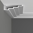 Grand Decor Steps ceiling moulding P886 (190 x 50 mm), polyurethane, length 2 m