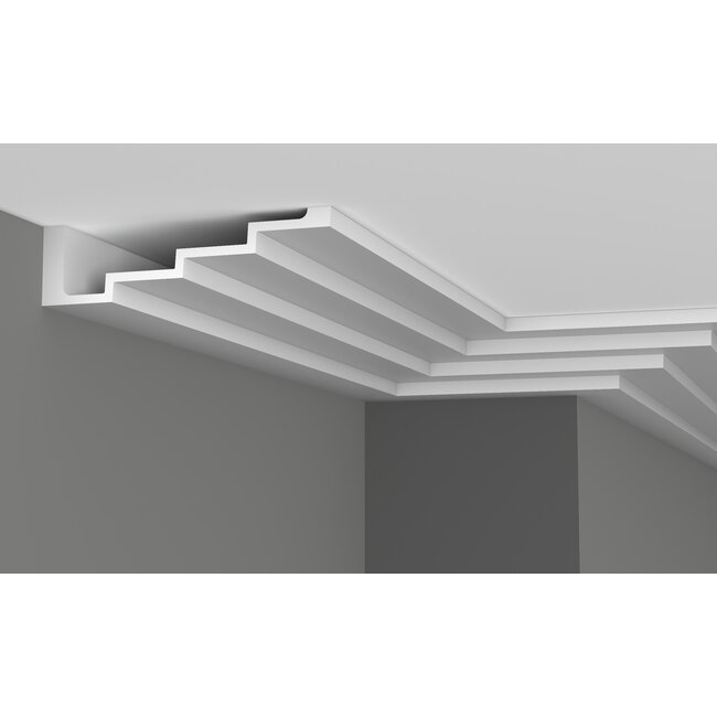 Grand Decor Steps ceiling moulding P886 (190 x 50 mm), polyurethane, length 2 m