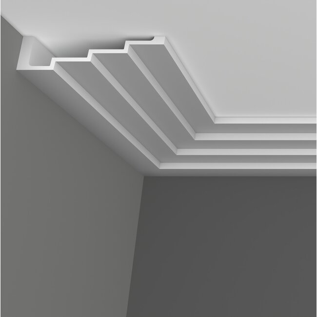 Grand Decor Steps ceiling moulding P886 (190 x 50 mm), polyurethane, length 2 m
