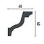Grand Decor Cornice P824 (40 x 40 mm), polyurethane, length 2 m