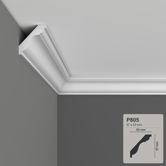 Grand Decor Cornice P805 (57 x 53 mm), polyurethane, length 2 m