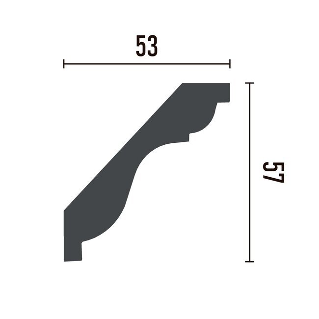 Grand Decor Cornice P805 (57 x 53 mm), polyurethane, length 2 m