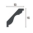 Grand Decor Cornice P805 (57 x 53 mm), polyurethane, length 2 m