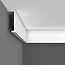 Grand Decor Curtain moulding P890 (110 x 40 mm), polyurethane, length 2 m