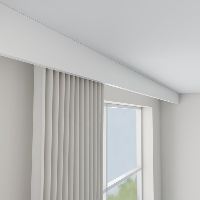 Grand Decor Gordijnlijst P890 (110 x 40 mm), polyurethaan, lengte 2 m