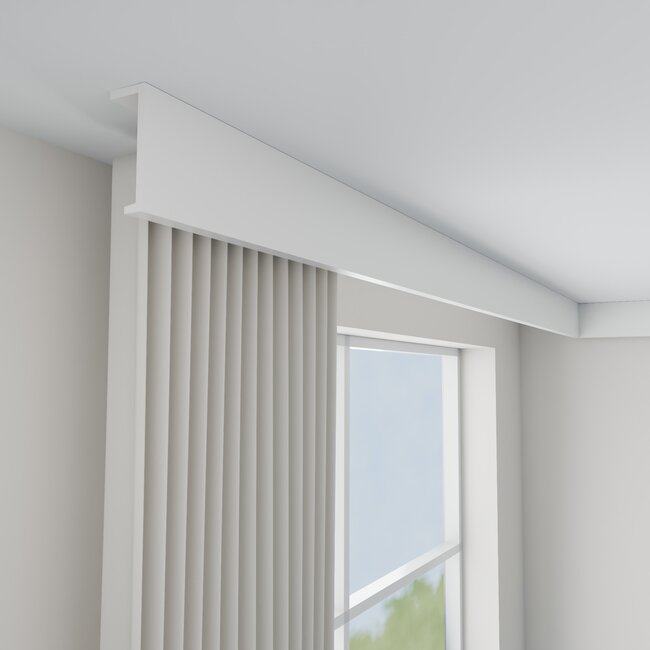 Grand Decor Gordijnlijst P890 (110 x 40 mm), polyurethaan, lengte 2 m