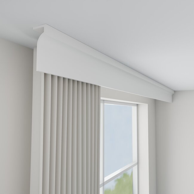 Grand Decor Curtain moulding P891 (130 x 50 mm), polyurethane, length 2 m