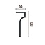 Grand Decor Curtain moulding P891 (130 x 50 mm), polyurethane, length 2 m