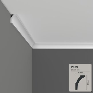 Grand Decor Cornice P879 (30 x 20 mm), polyurethane, length 2 m