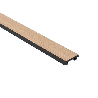 Mardom Decor Eindstuk links GROSSO L0502LT | Licht eiken | 200 x 4,9 x 1,2 cm