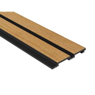 Mardom Decor 3D Wall Panel L0505T LAMELLI GROSSO | 12 cm breed | lengte 2 meter | Naturel eiken