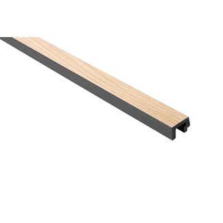 Mardom Decor Eindstuk links LARGO L0302LT | Licht eiken | 200 x 3,1 x 2 cm