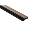 Mardom Decor Eindstuk rechts MEDIO L0203RT | Grijs eiken | 200 x 3,9 x 1,2 cm