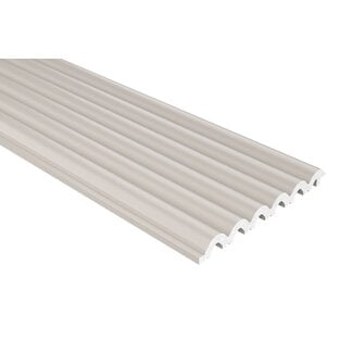 Mardom Decor 3D Wall Panel L0401TK LAMELLI SERENO | 12 cm breed | lengte 2 meter | Cashmere