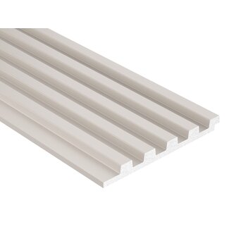 Mardom Decor 3D Wall Panel L0101TK LAMELLI STRETTO | 12 cm breed | lengte 2 meter | Cashmere