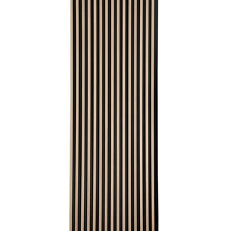 Mardom Decor 3D Wall Panel L0102T LAMELLI STRETTO | 12 cm breed | lengte 2 meter | Licht eiken