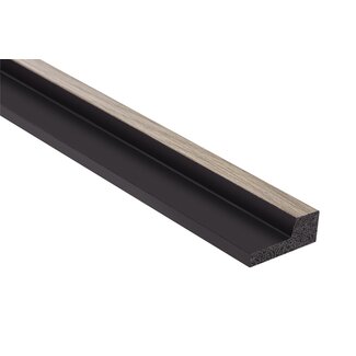 Mardom Decor Eindstuk rechts STRETTO L0103RT | Grijs eiken | 200 x 2,3 x 1,2 cm