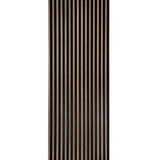 Mardom Decor 3D Wall Panel L0103T LAMELLI STRETTO | 12 cm breed | lengte 2 meter | Grijs eiken