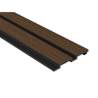 Mardom Decor 3D Wall Panel L0504T LAMELLI GROSSO | 12 cm breed | lengte 2 meter | Donkerbruin eiken