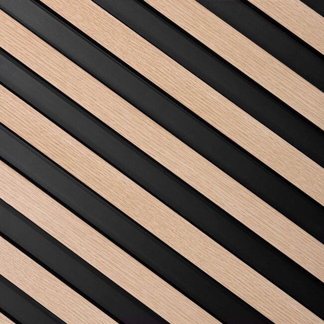 Mardom Decor 3D wall panel L0302T LAMELLI LARGO | 11.5 cm wide | length 2 metres | Light oak
